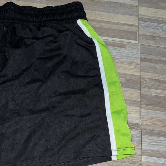 Xersion black and neon green athletic shorts - Picture 2 of 4
